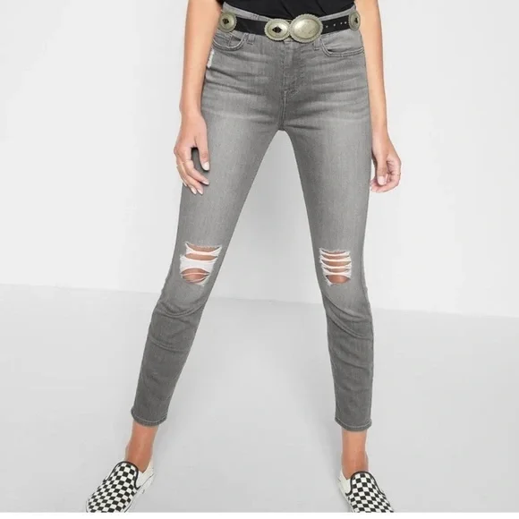 7 For All Mankind The Waist Rise Ankle Skinny - Picture 1 of 4